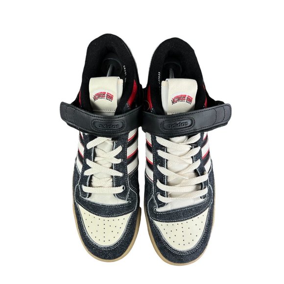 Adidas X Midwest Kids Forum 84 Low Core Black White Red Gum Shoes GW0035… main image 6